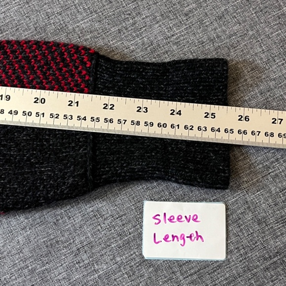 Banana Republic Filpucci Wool Plaid Cardigan Sweater - Men's Size S - Red Black - Picture 7 of 9